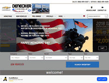 Tablet Screenshot of deneckerchevrolet.com